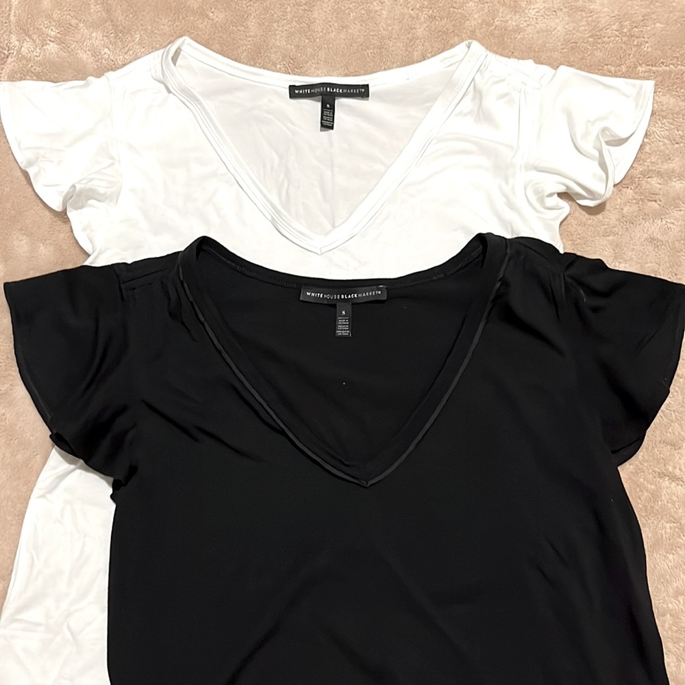 WHBM 2 Flutter Sleeve Tops size S